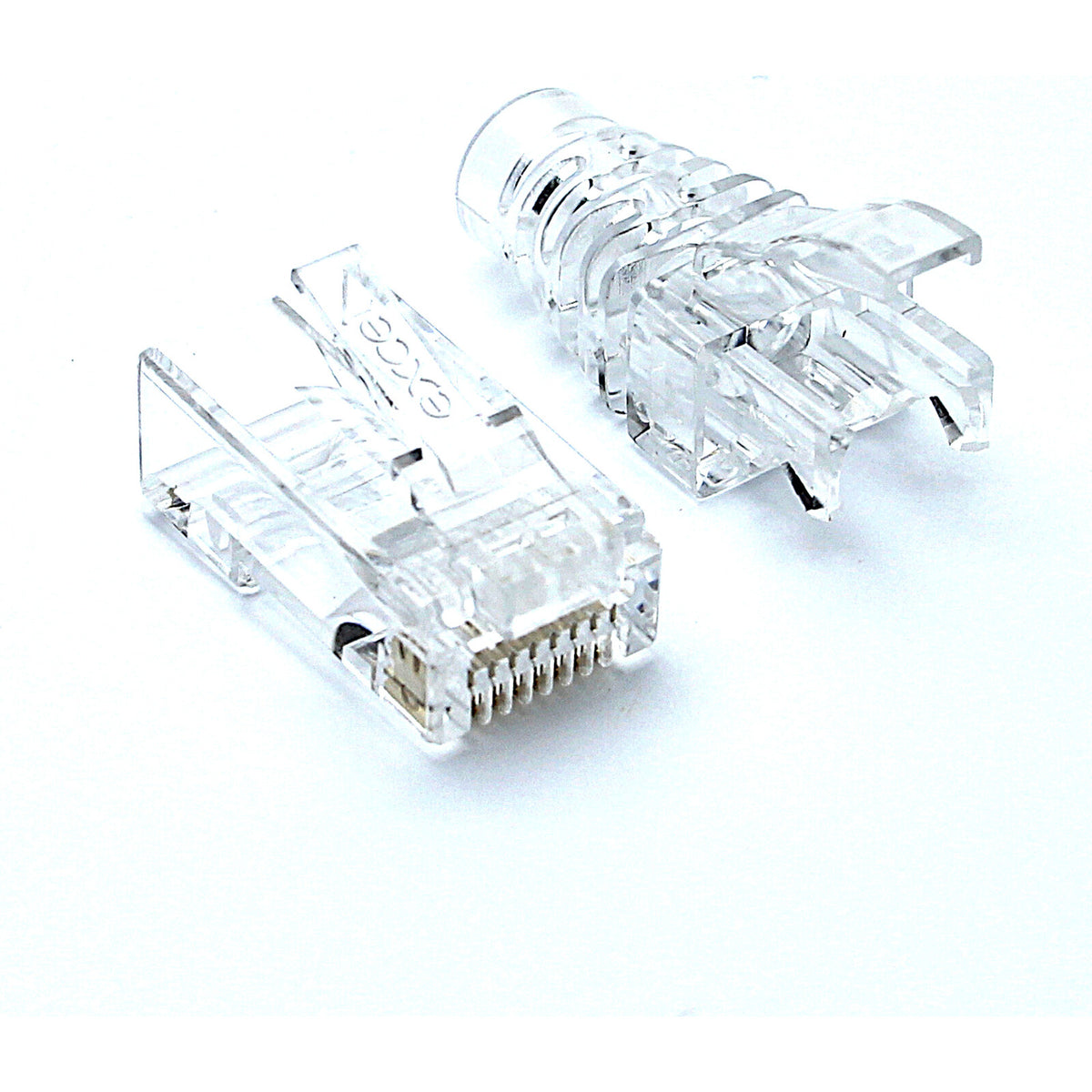 Fast RJ45 Plug and HD Boots Suitable for U/UTP Cat5e and Cat6 (100-Pack)