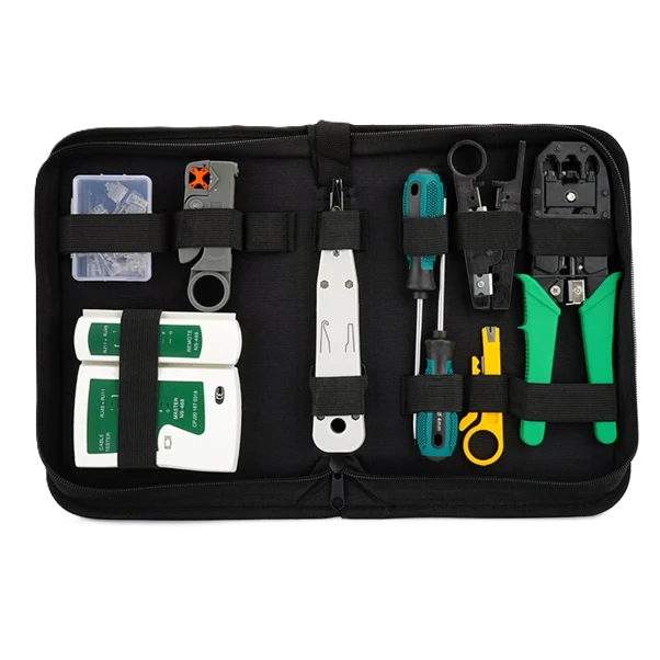 Professional RJ45 Network Tool Kit with EZ Crimp Tool