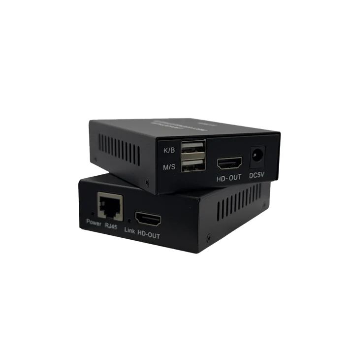 4K HDMI KVM Extender with HDMI Loop Out – 120M 1080P@60Hz | 4K@30Hz Loop Out | USB KVM