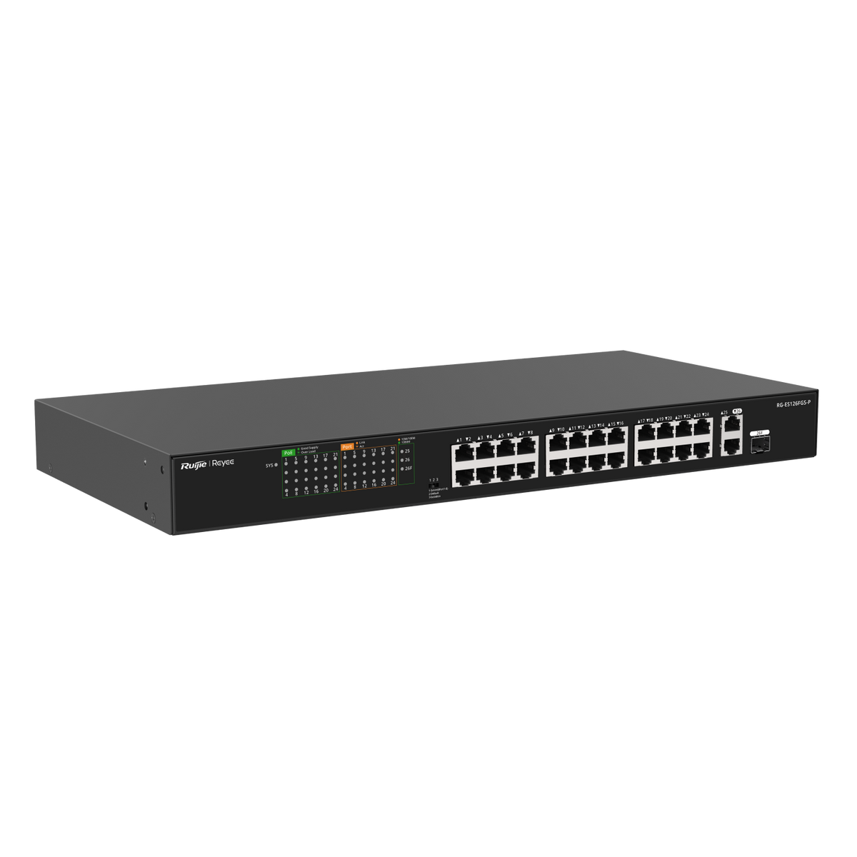 Reyee 10/100 Unmanaged Switch-Metal-PoE | RG-ES126FGS-P