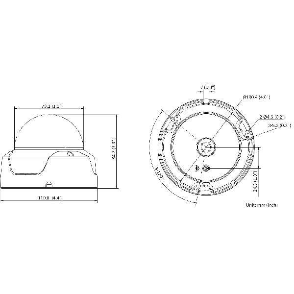 HiLook IPC-D140HA(4mm) IP Camera | 4MP | Dome