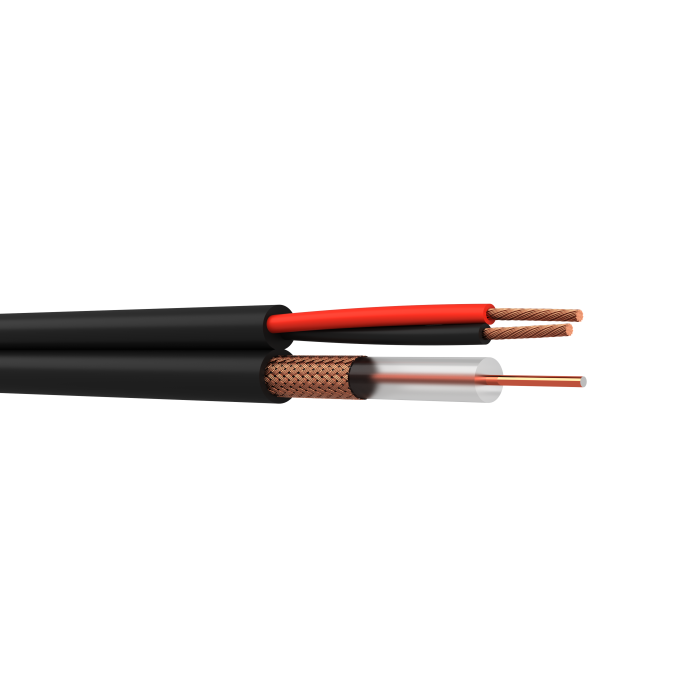 Shotgun RG59 coaxial + Power cable 100metre drum