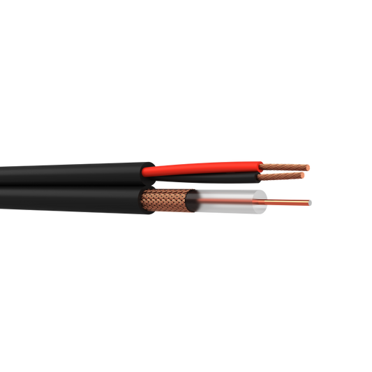 Shotgun RG59 coaxial + Power cable 100metre drum