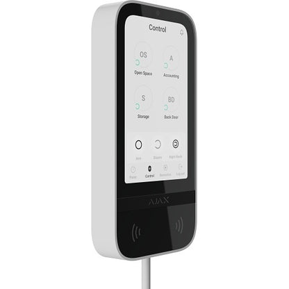 Ajax KeyPad TouchScreen Fibra White (81718.226.WH1)