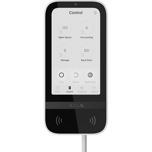 Ajax KeyPad TouchScreen Fibra White (81718.226.WH1)