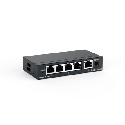 Reyee Gigabit Unmanaged Switch-Metal | RG-ES105GD
