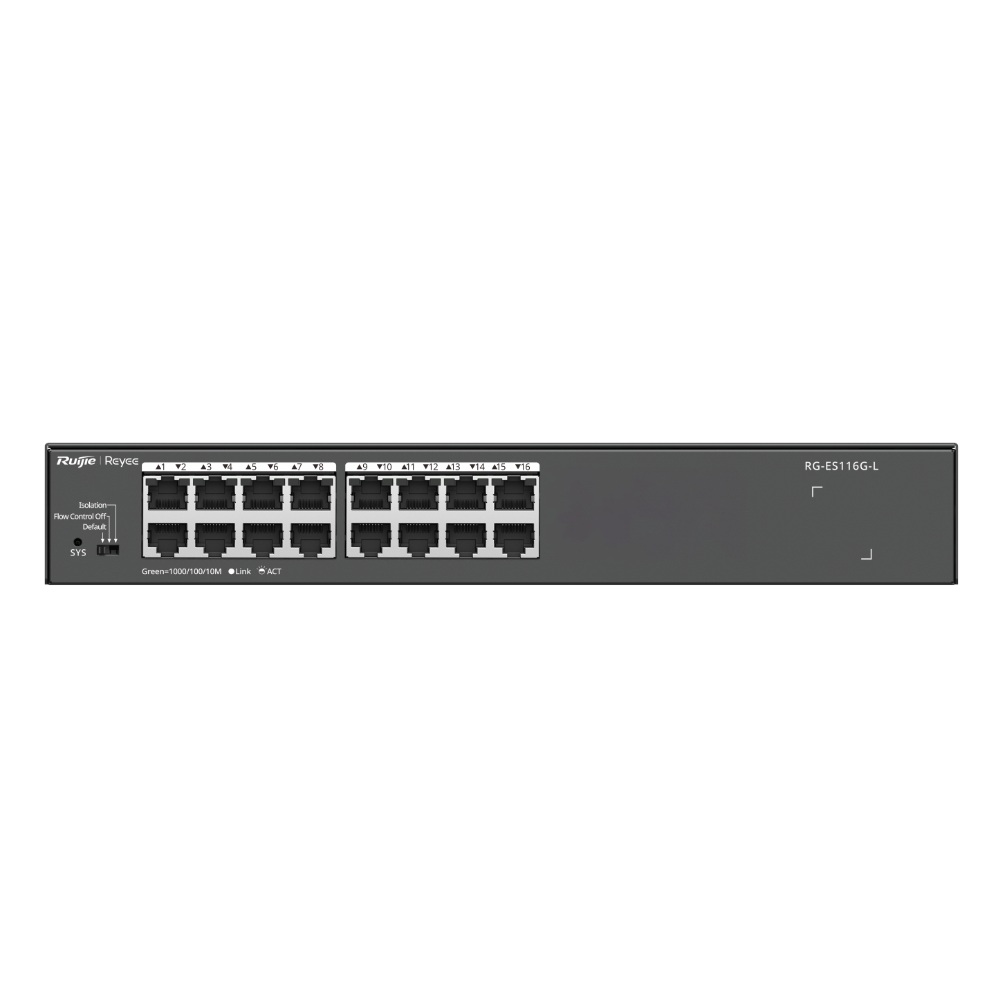 Reyee Gigabit Unmanaged Switch-Metal | RG-ES116G-L