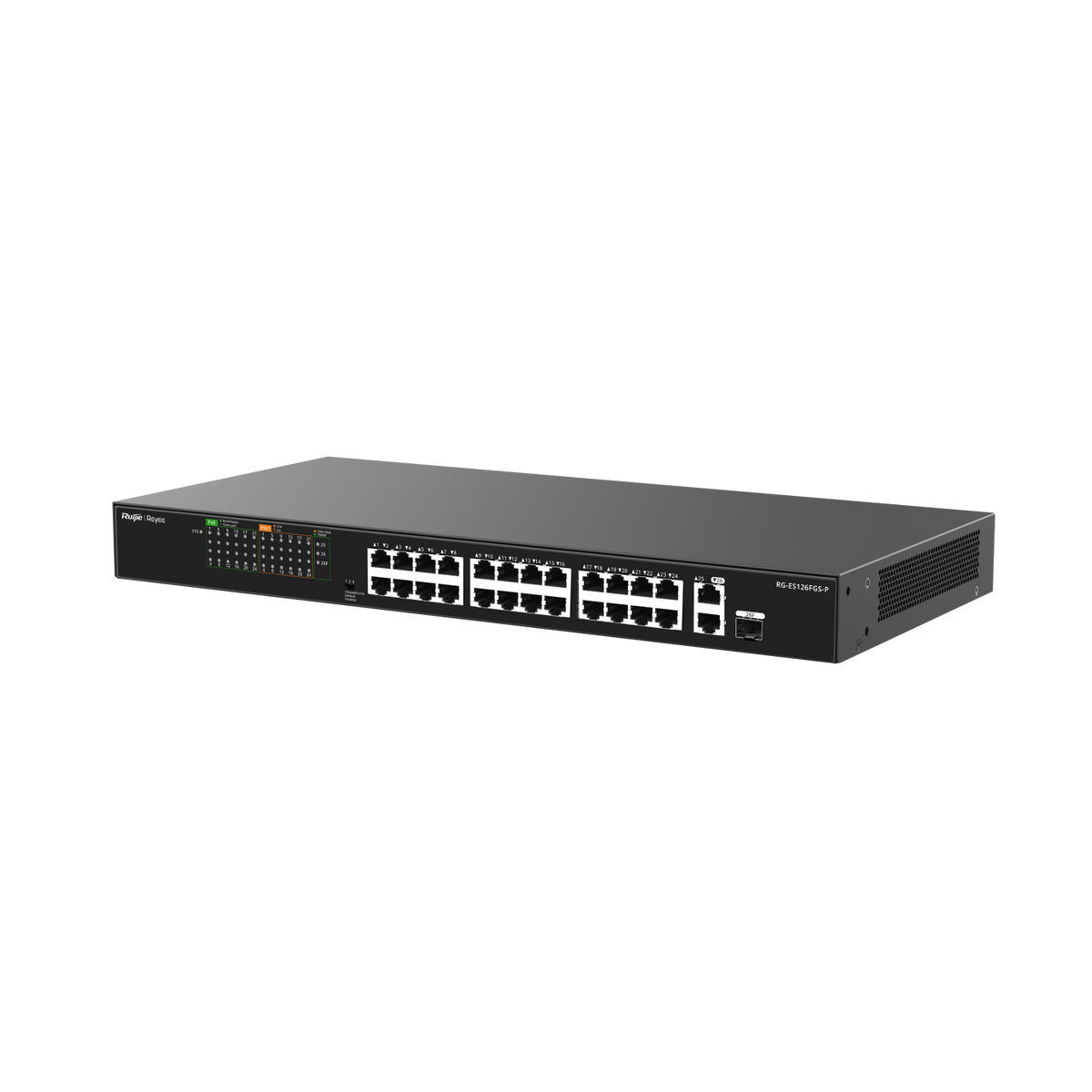 Reyee 10/100 Unmanaged Switch-Metal-PoE | RG-ES126FGS-P