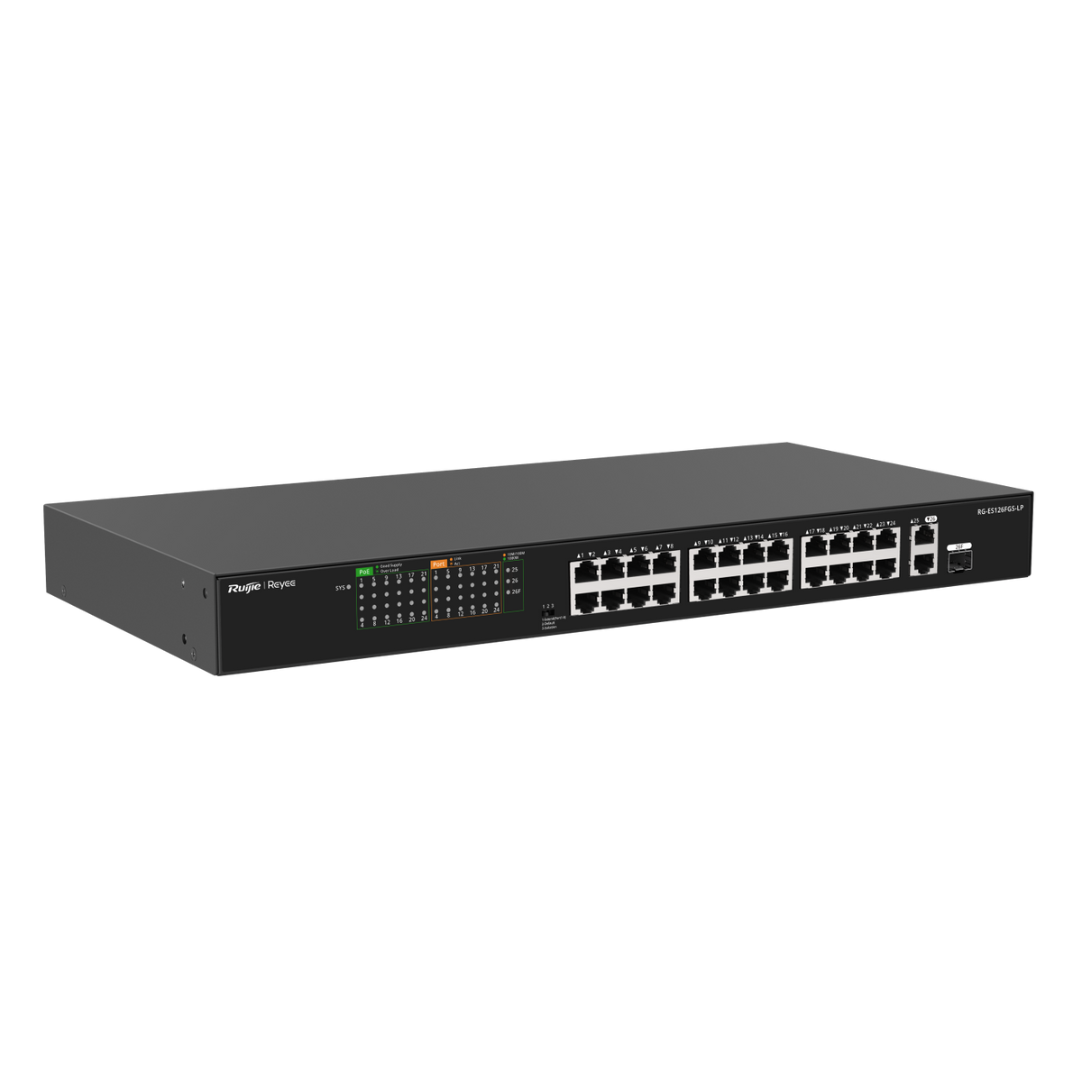 Reyee 10/100 Unmanaged Switch-Metal-PoE | RG-ES126FGS-LP
