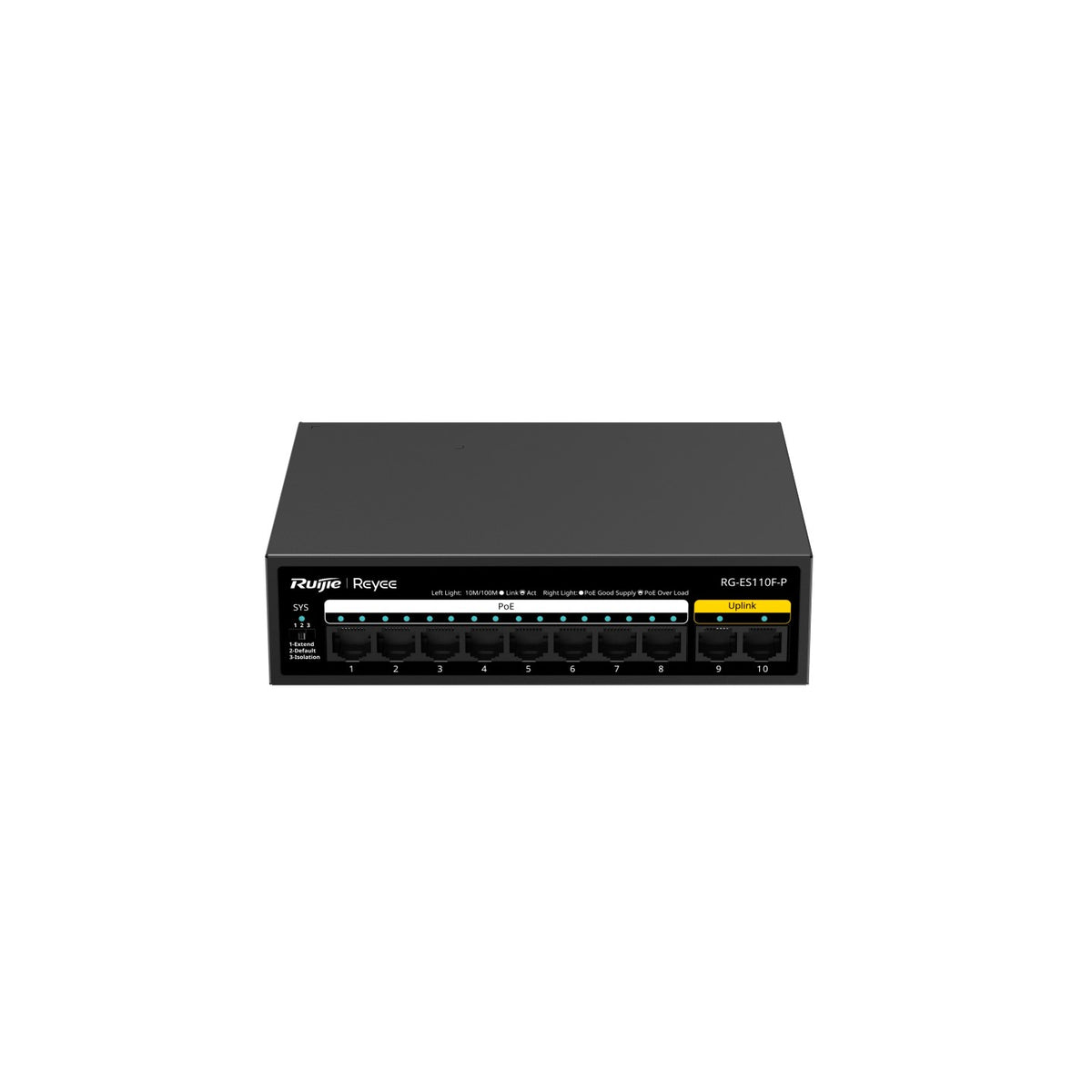 Reyee 10/100 Unmanaged Switch-Metal-PoE | RG-ES110F-P