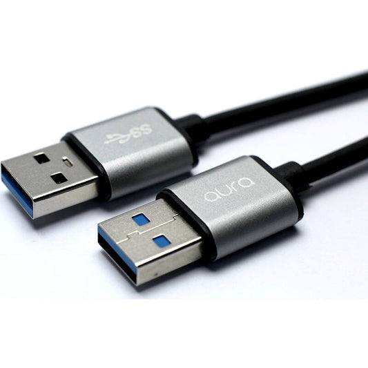 AR-07-013 USB 3.0 Cable A TO A 1 MTR nickel-plated male-male black.