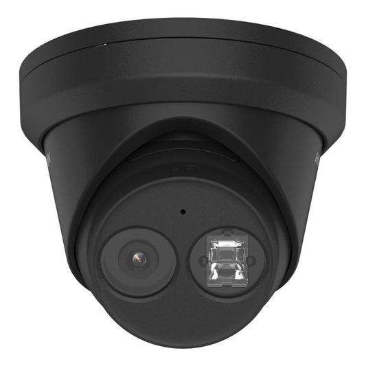 Hikvision DS-2CD2343G2-IU 2.8mm Black 4MP AcuSense Turret IP Camera with Built-In Mic, IR 30m, IP67