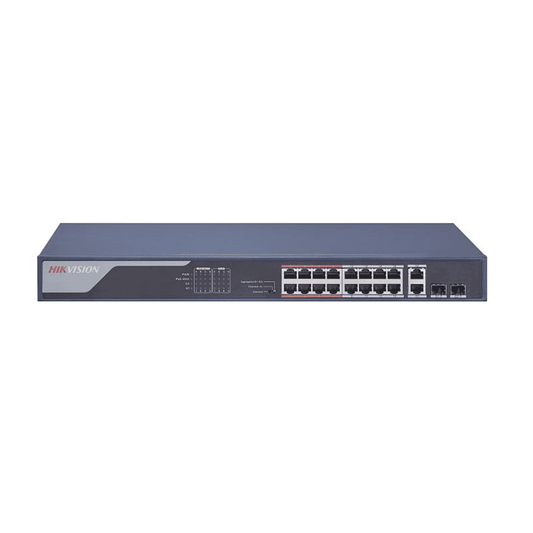 Hikvision DS-3E0318P-E 18 Port Unmanaged PoE Network Switch with 100M/1000M Mixed ports