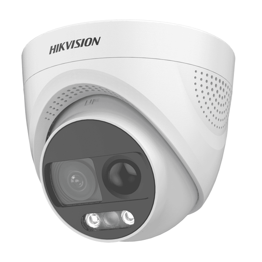 Hikvision DS-2CE72UF3T-PIRXO (3.6mm) 8MP Fixed Turret Camera PIR Audio Siren EXIR