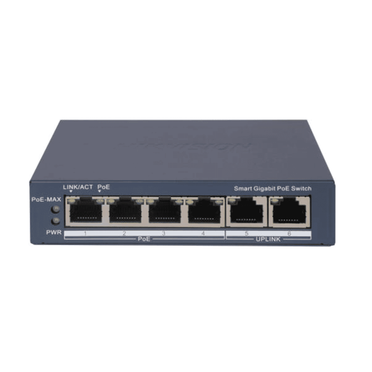 Hikvision DS-3E1506P-EI(O-STD) 4-Port Gigabit PoE Smart Managed Switch CCTV