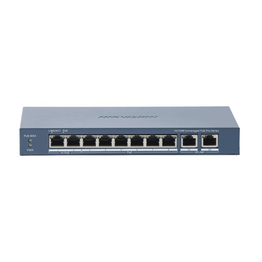 Hikvision DS-3E0310HP-E(C) 8 PORT FAST ETHERNET UNMANAGED POESWITCH