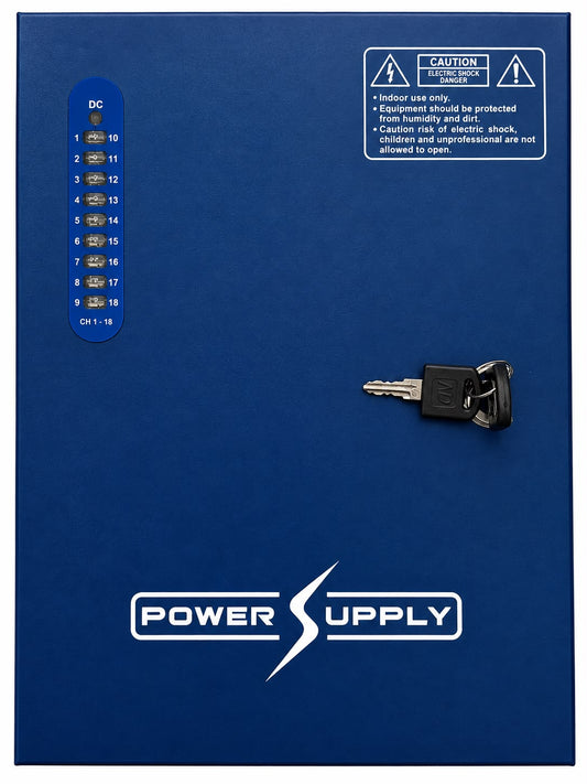PSU 20AMP 18 WAY BLU | 12V Power Supply
