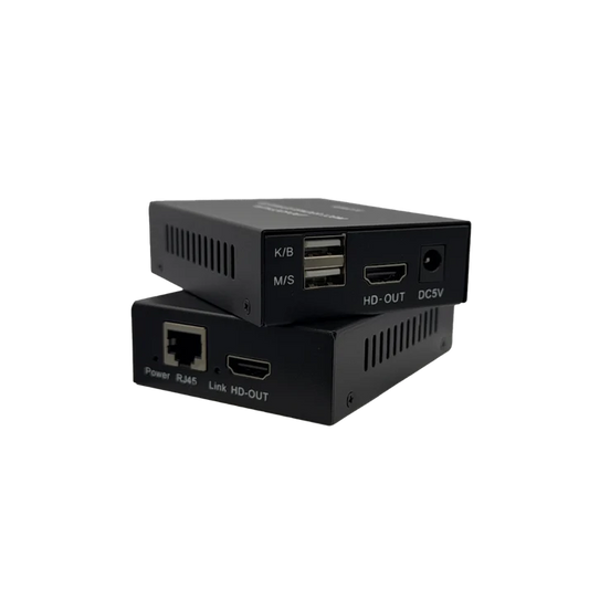 4K HDMI KVM Extender with HDMI Loop Out – 120M 1080P@60Hz | 4K@30Hz Loop Out | USB KVM