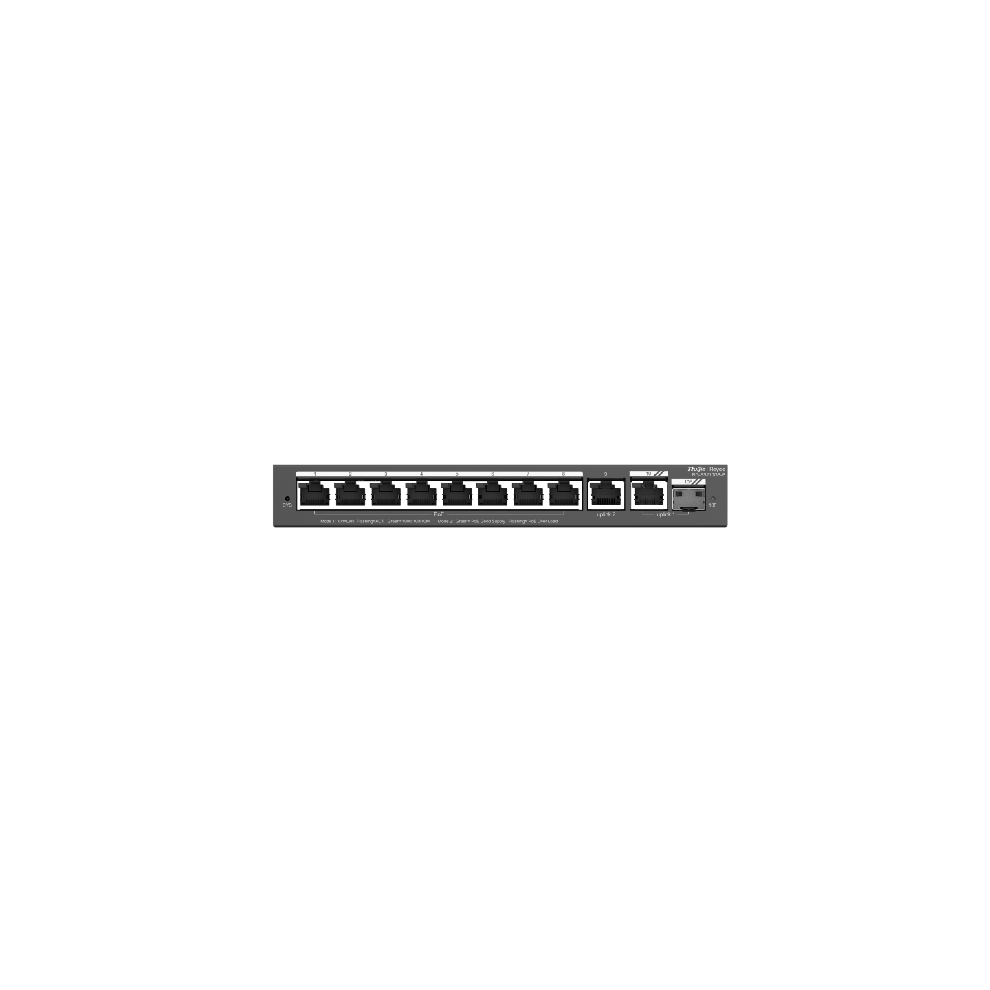 Reyee Smart CCTV Switch-PoE | RG-ES210GS-P
