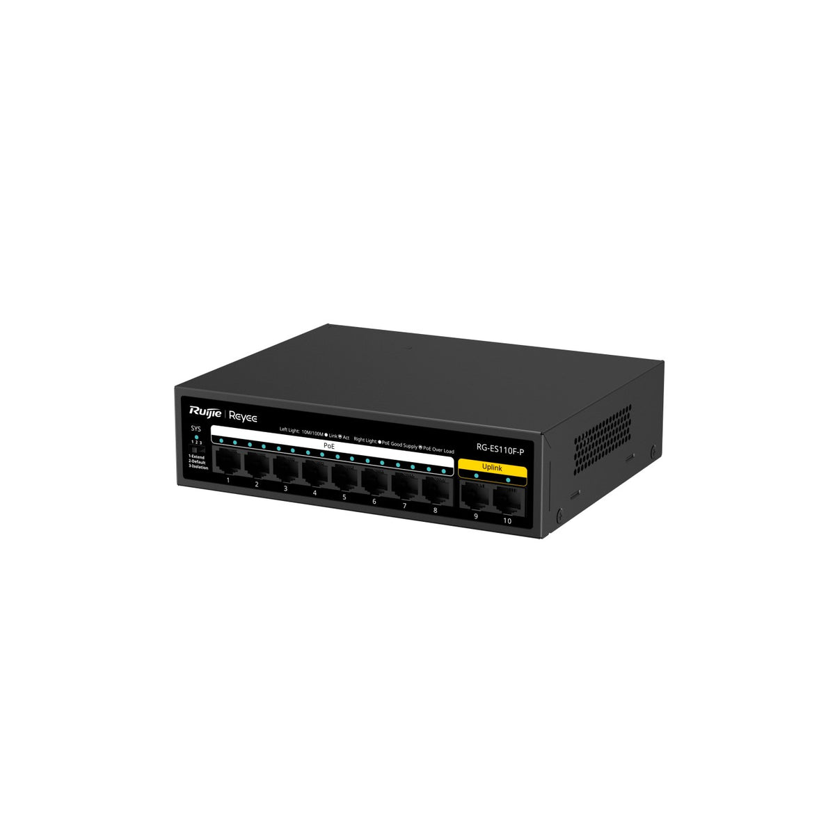 Reyee 10/100 Unmanaged Switch-Metal-PoE | RG-ES110F-P