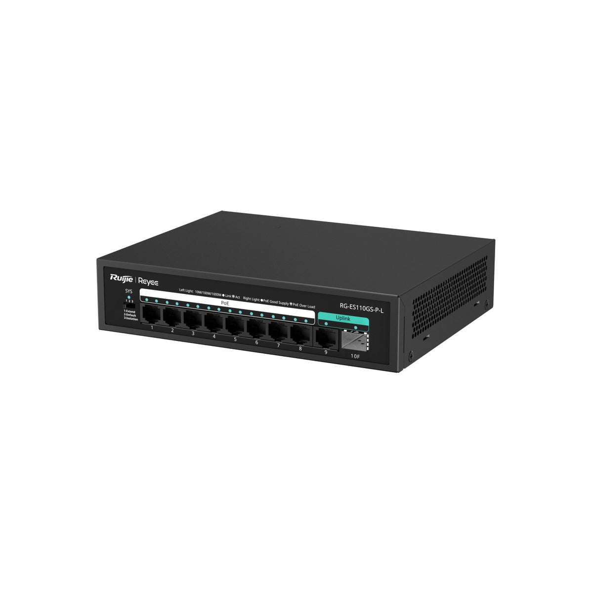 Reyee Gigabit Unmanaged Switch-Metal-PoE | RG-ES110GS-P-L