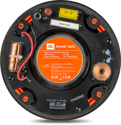 JBL260C Stage Series, 2-way 6 inch in-ceiling speaker