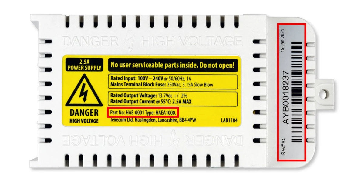 Texecom HAE-0001 2.5A Internal Power Supply