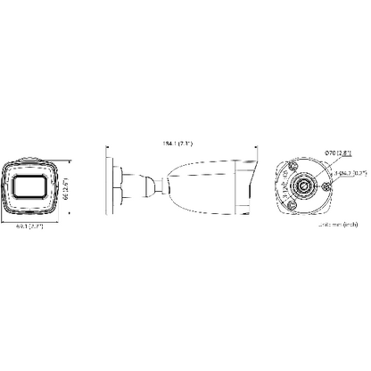 HiLook IPC-B140HA(2.8mm) IP Camera | 4MP | Bullet