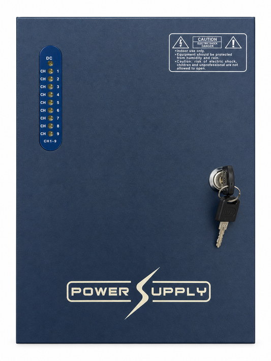 PSU 10AMP 9 WAY BLU | 12V Power Supply